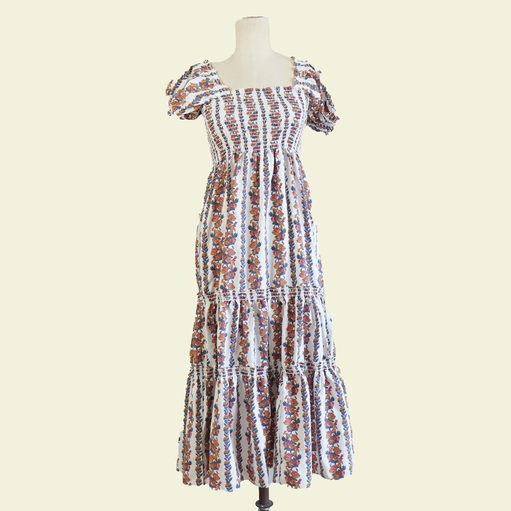 opt Floral Midi Tier Dress